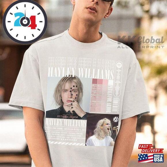 Tops - Hayley William T-Shirt Tour Music Shirt Retro Style T-shirt Classic